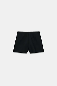 HIGH-WAISTED POLKA DOT SHORTS