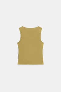 METALLIC DETAIL KNIT TOP
