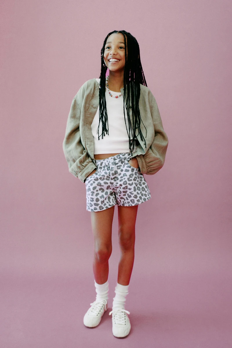 ANIMAL PRINT SHORTS