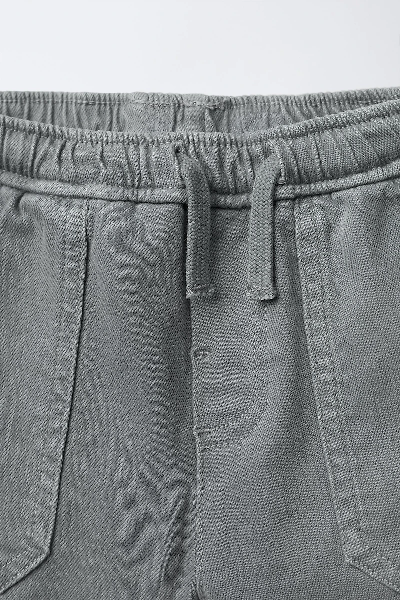TWILL CARGO JOGGER PANTS