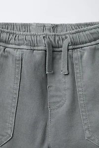 TWILL CARGO JOGGER PANTS