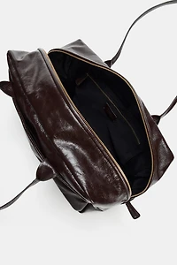 MAXI LEATHER BOWLING BAG