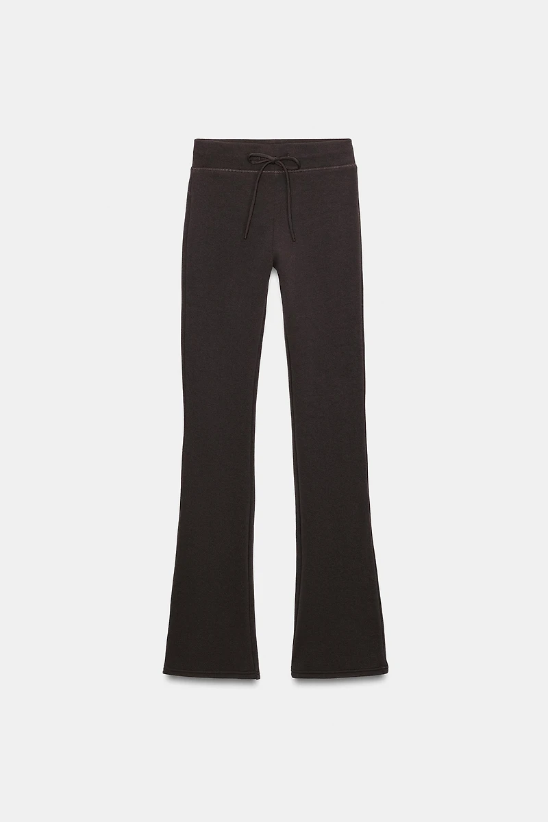 WASHED EFFECT FLARE PANTS