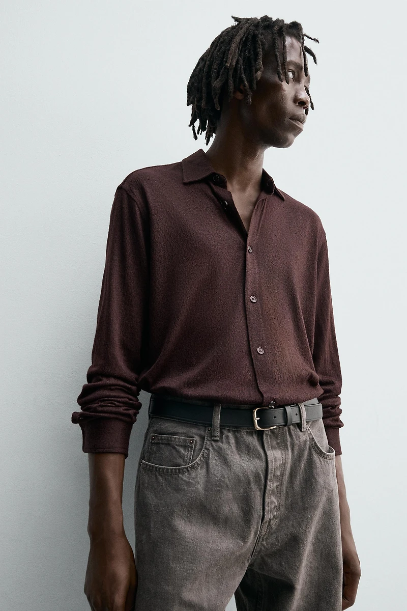 TEXTURED JACQUARD SHIRT