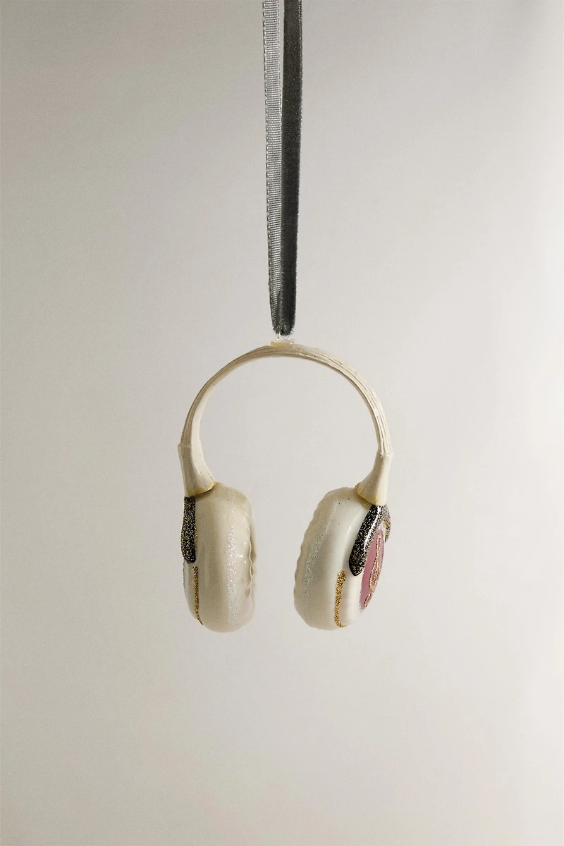 CHRISTMAS TREE ORNAMENT HEADPHONES