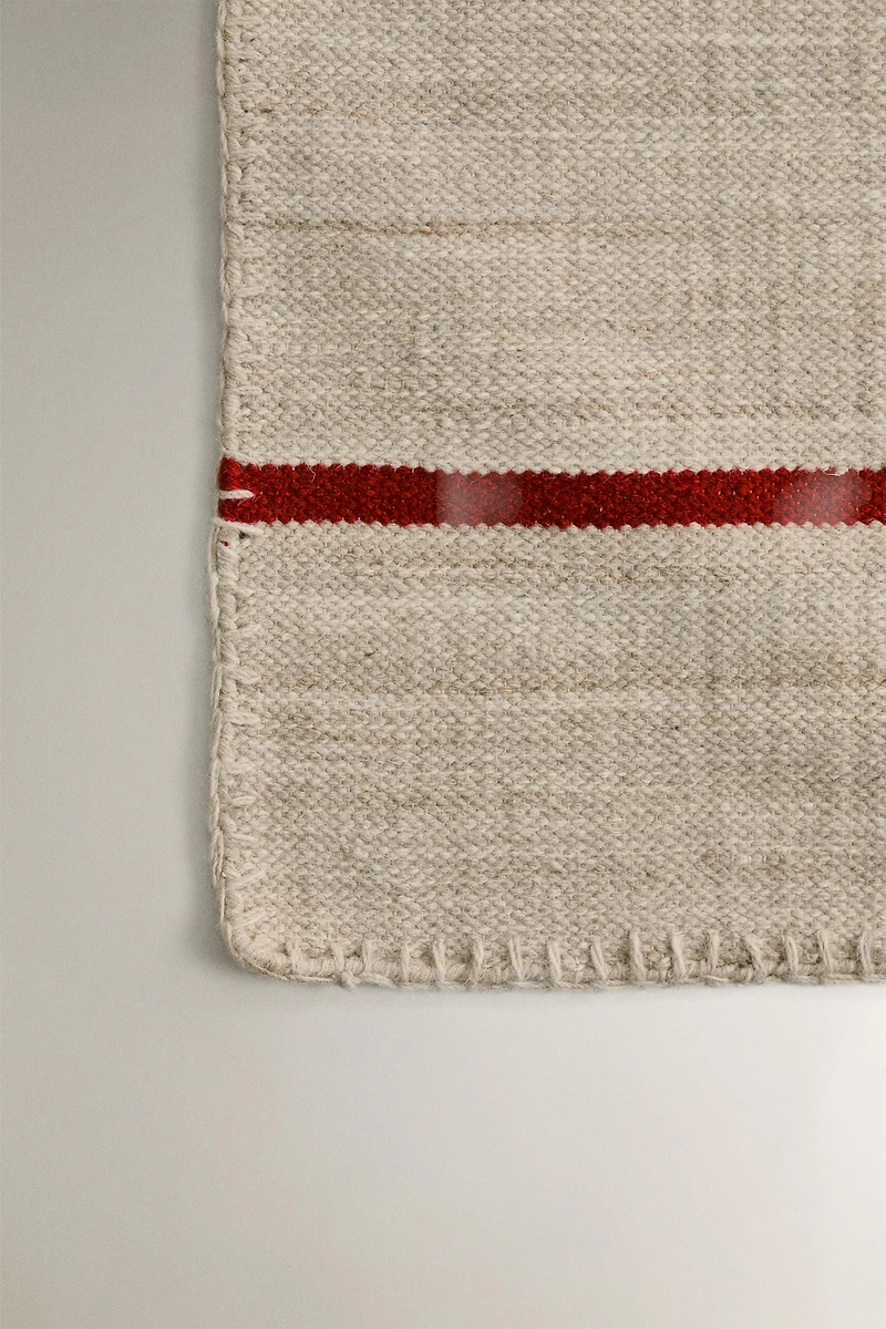 TAPIS DE COULOIR LAINE COTON SURPIQÛRE X COLLAGERIE