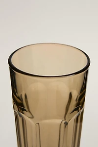 RAISED DESIGN GLASS TUMBLER