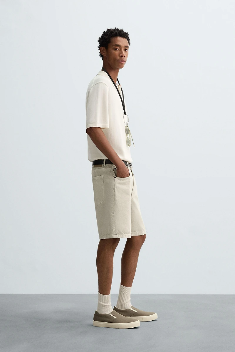 COTTON BLEND KNIT POLO SHIRT