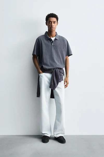 POLO DÉLAVÉ RELAXED FIT