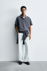 POLO DÉLAVÉ RELAXED FIT