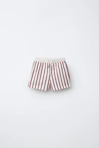 2-6 YEARS / TEXTURED STRIPED SWIM SHORTS