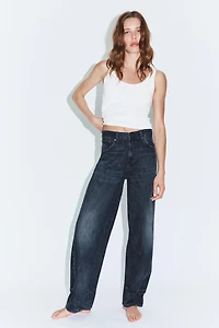 JEANS TRF BALLOON AVEC PATTES TAILLE NORMALE