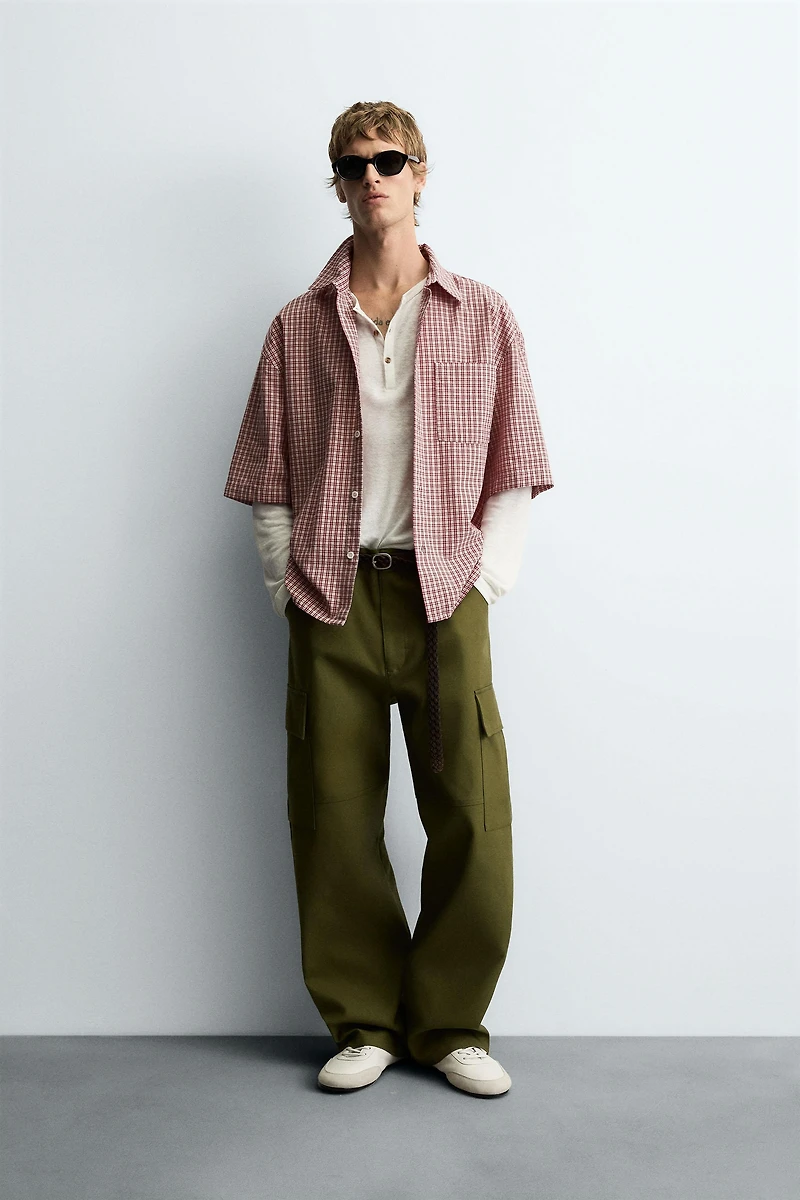 CHEMISE À CARREAUX COUPE DÉCONTRACTÉE