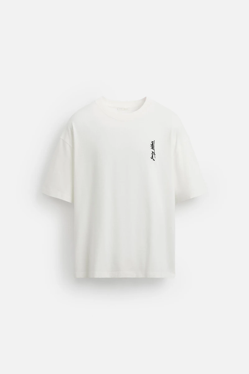 MUSICAL NOTE EMBROIDERED T-SHIRT