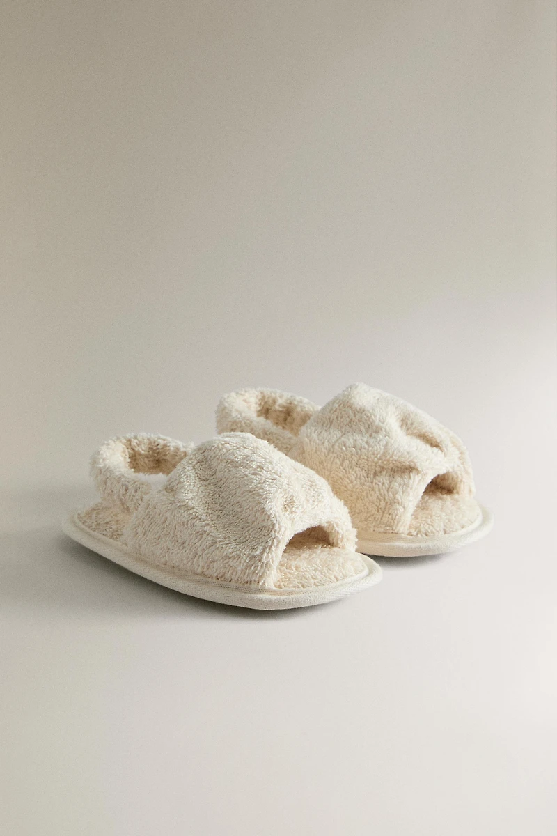 KIDS TERRY SLIDE SLIPPERS