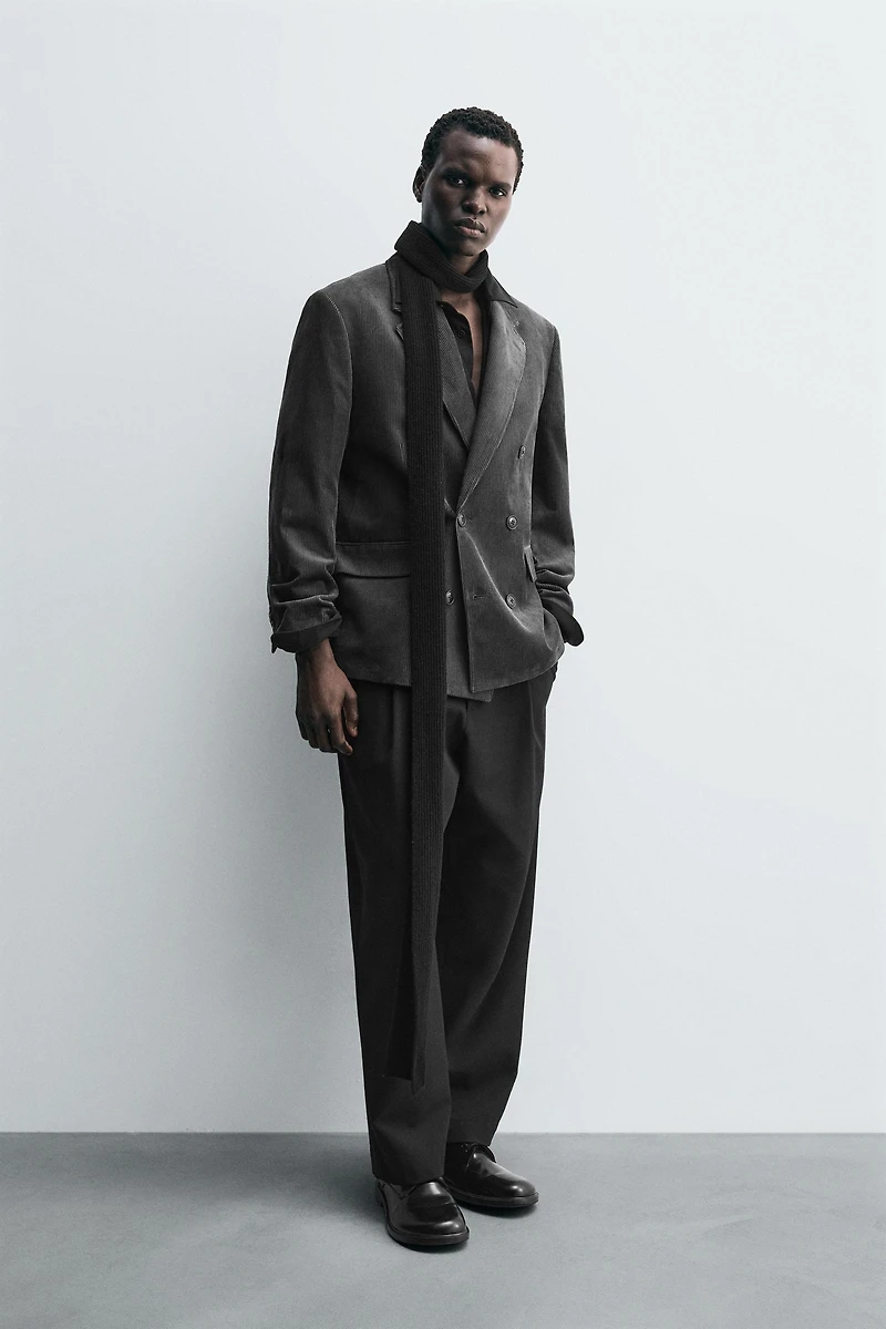 CORDUROY DOUBLE BREASTED BLAZER