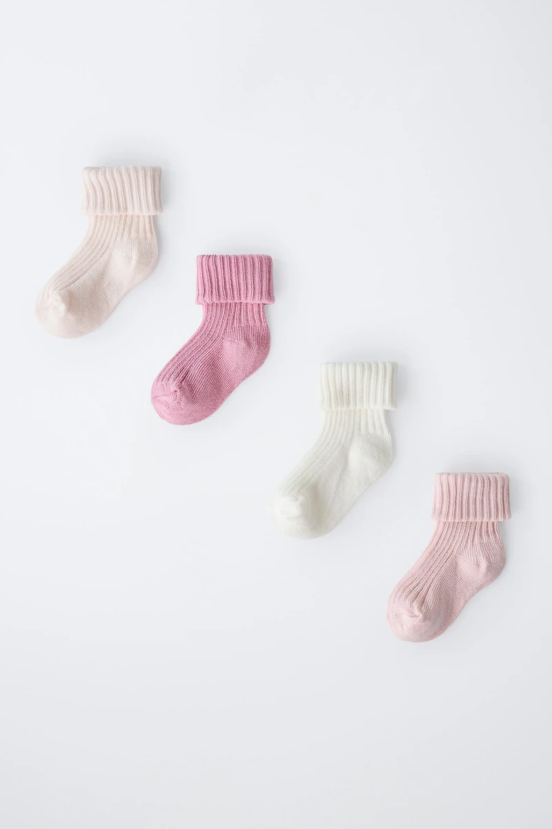 FOUR-PACK OF SOCKS VARIOUS COLORS
