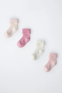 FOUR-PACK OF SOCKS VARIOUS COLORS