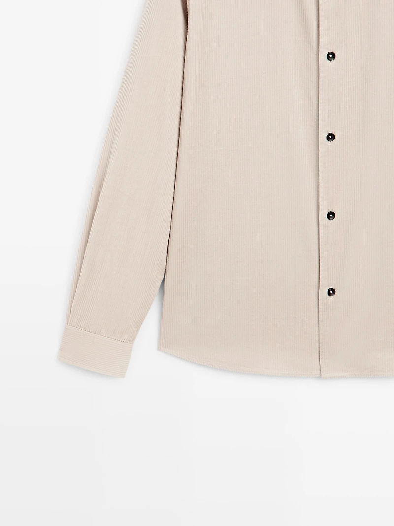 Regular fit corduroy overshirt