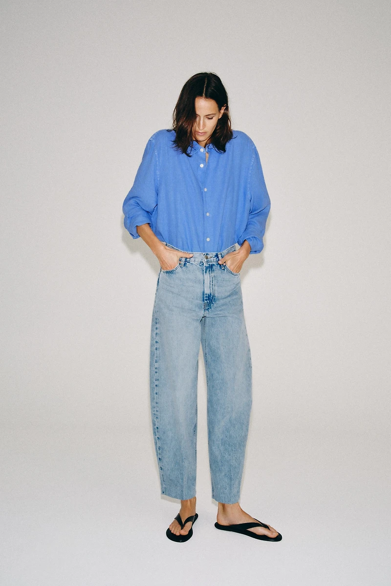 ZW COLLECTION HIGH WAIST TAPERED JEANS