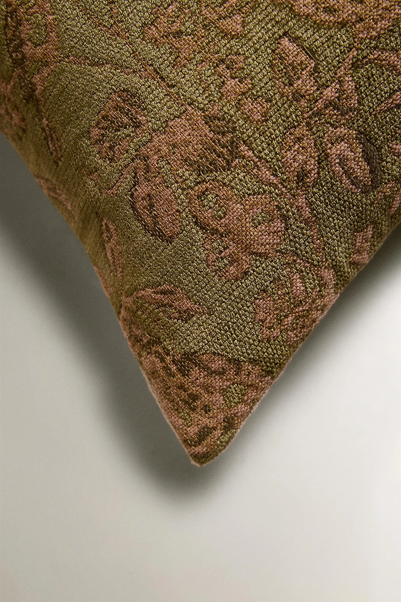 HOUSSE DE COUSSIN FLEURS