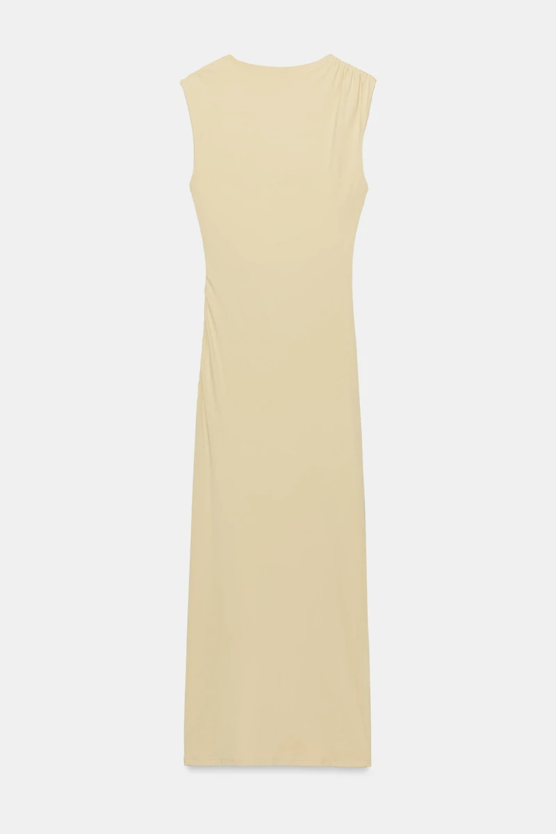 ROBE MI-LONGUE DRAPÉE