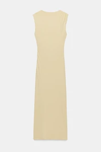 ROBE MI-LONGUE DRAPÉE