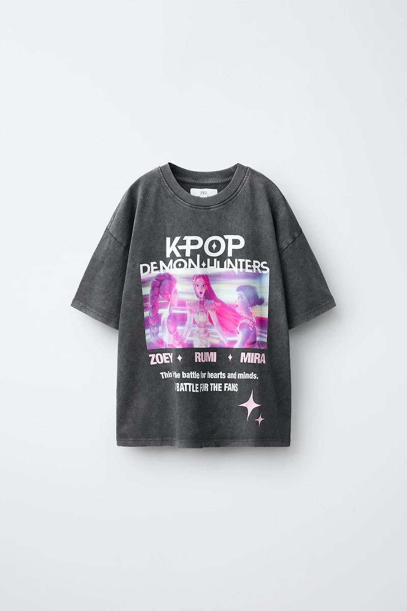 KPOP DEMON HUNTERS™ NETFLIX © WASHED EFFECT T-SHIRT