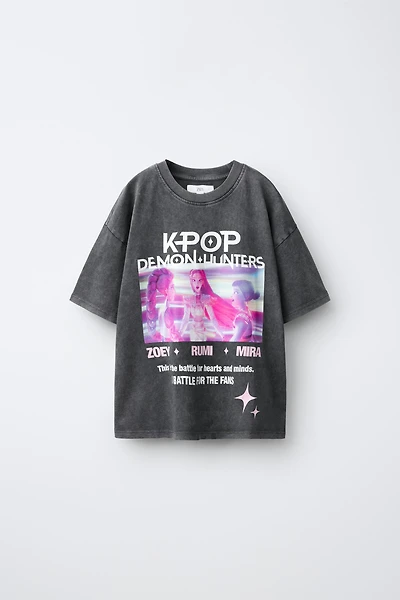 KPOP DEMON HUNTERS™ NETFLIX © WASHED EFFECT T-SHIRT