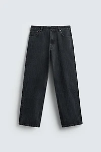 TEXTURE STRIPED JEANS