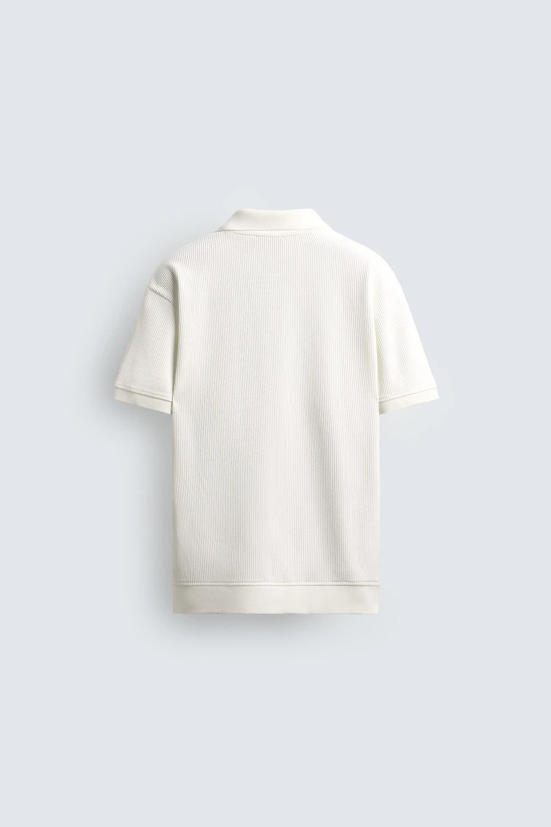 VERTICAL TEXTURED POLO