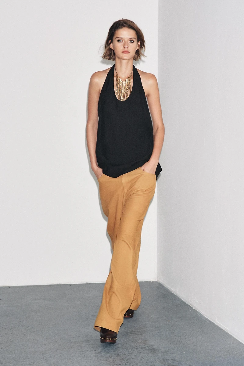 ZW COLLECTION FLOWY HALTER TOP