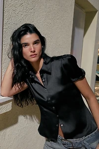 SATIN EFFECT SHIRT