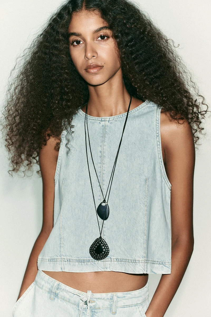 Z1975 SHORT DENIM TOP