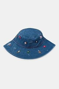 EMBROIDERED BUCKET HAT