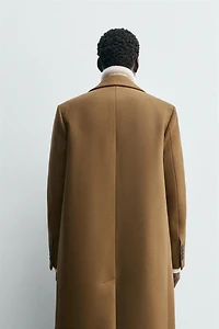 WOOL BLEND TEXTURED COAT