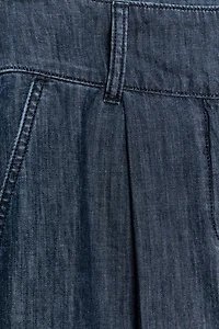 PLEATED BARREL PANTS