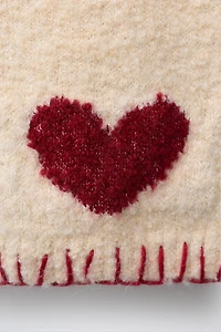 KNIT HEART VEST