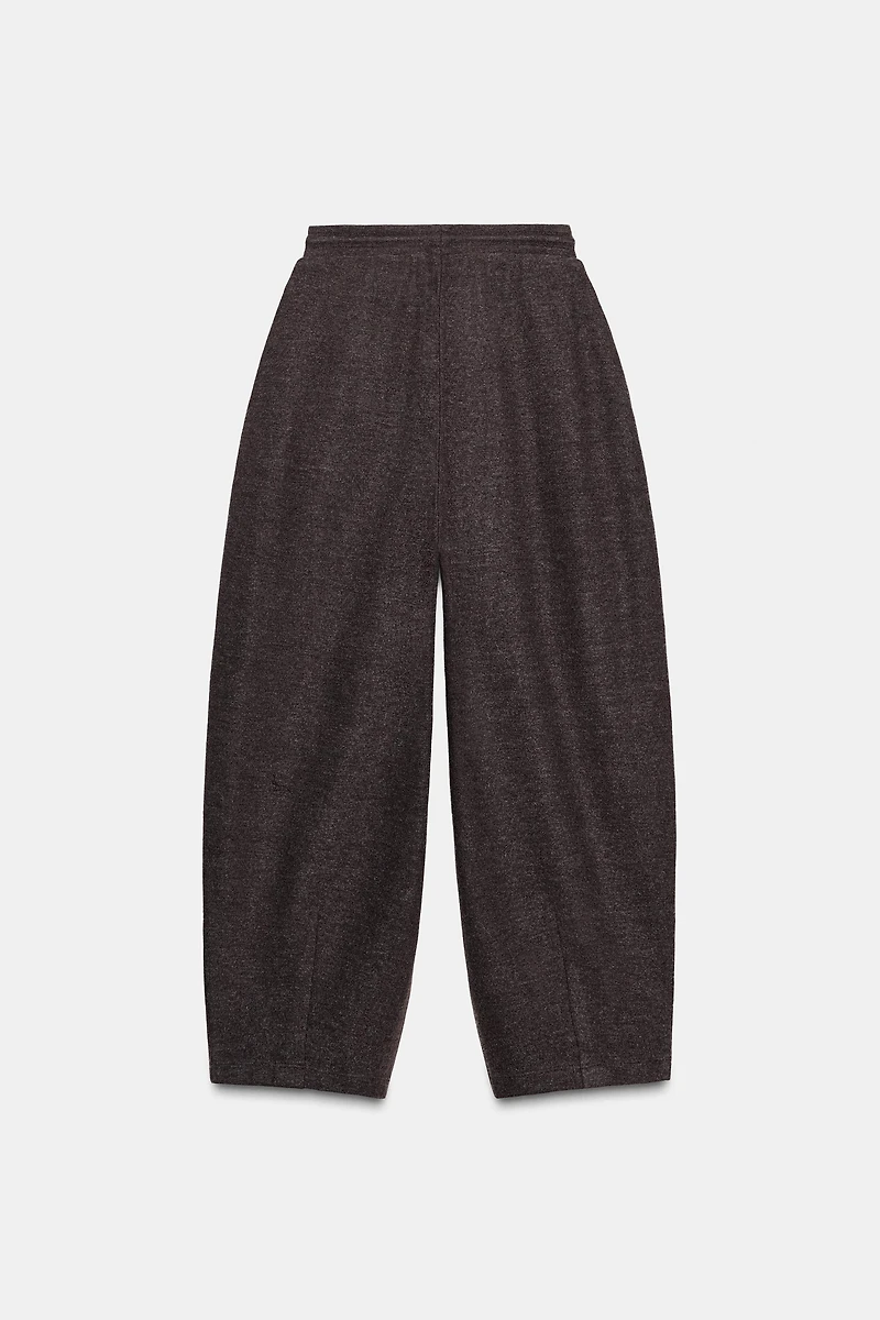 BALLOON RIBBED PANTS