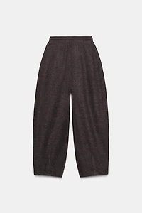 BALLOON RIBBED PANTS