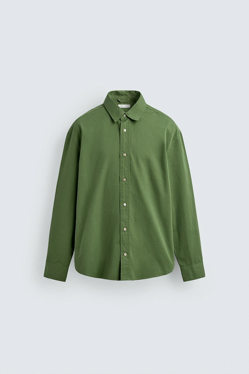 RELAXED FIT POPLIN SHIRT