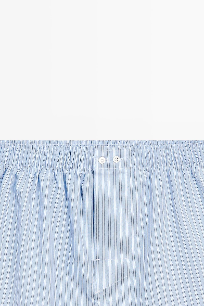 100% cotton striped boxers