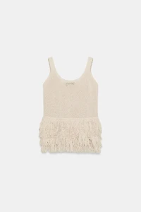 FRINGED KNIT TOP