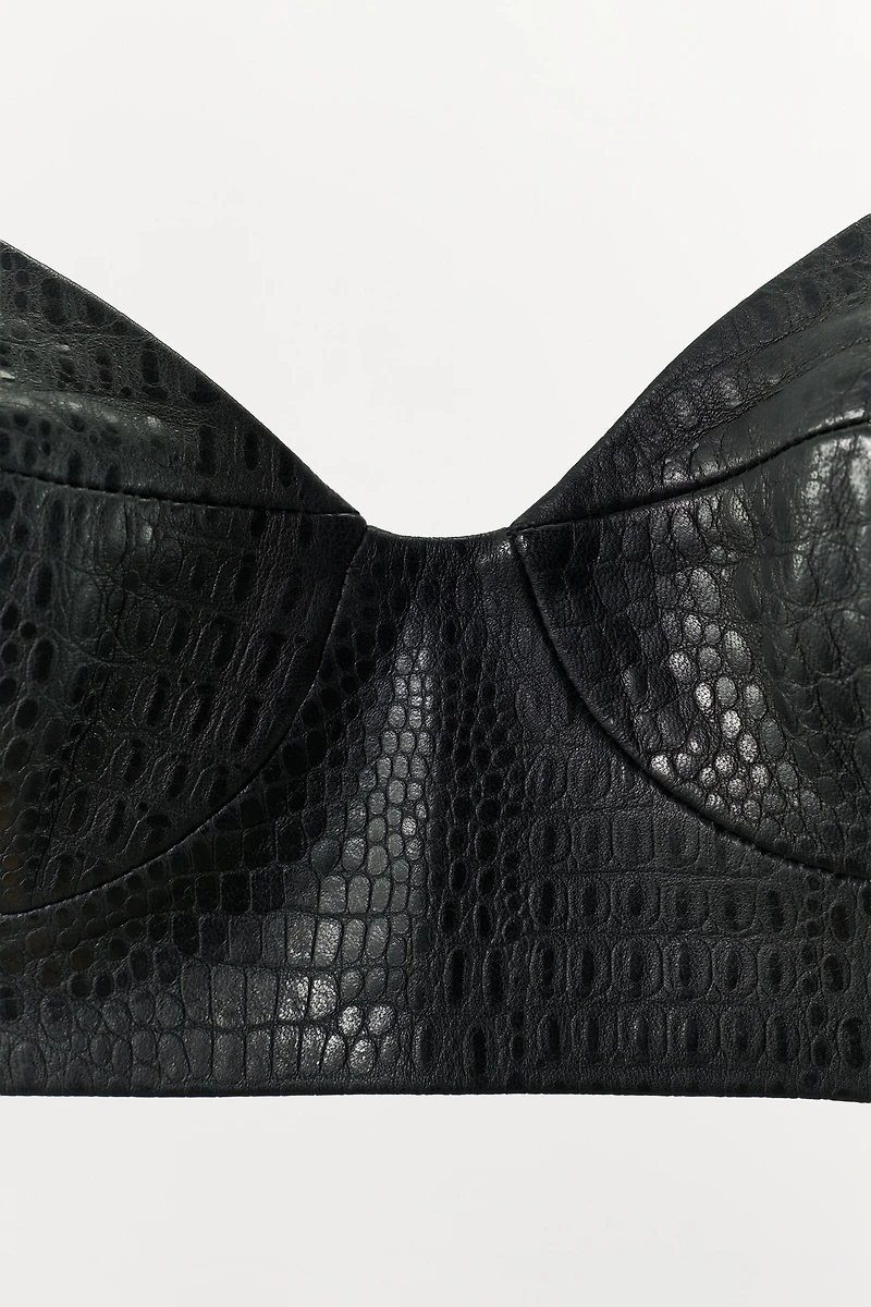 TOP EN CUIR 100%
