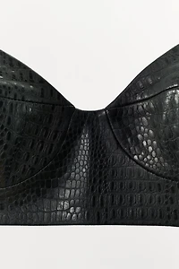 TOP EN CUIR 100%