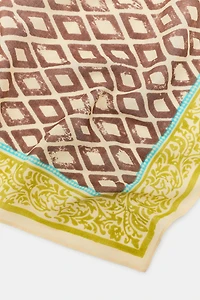 DIAMOND PRINT BANDANA SCARF