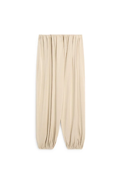 Silk blend total look sarouel trousers - LIMITED EDITION