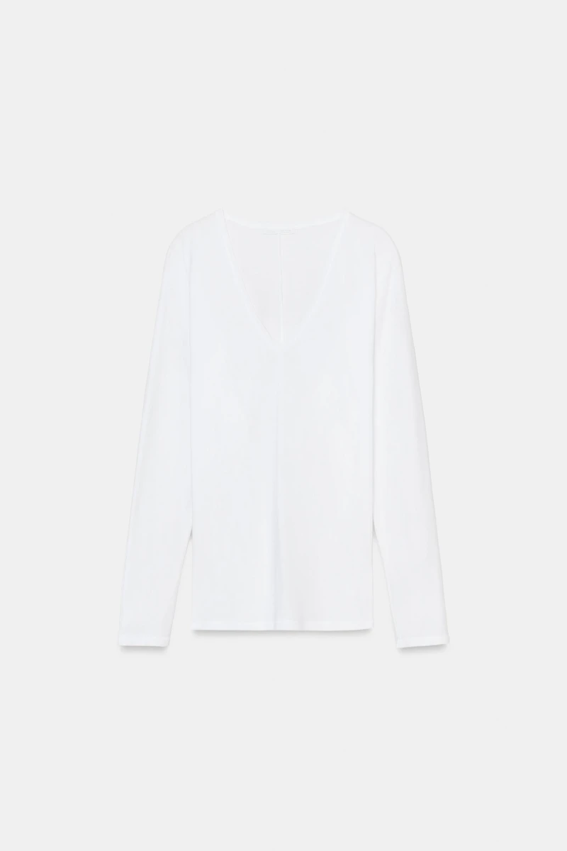 COTTON V-NECK T-SHIRT