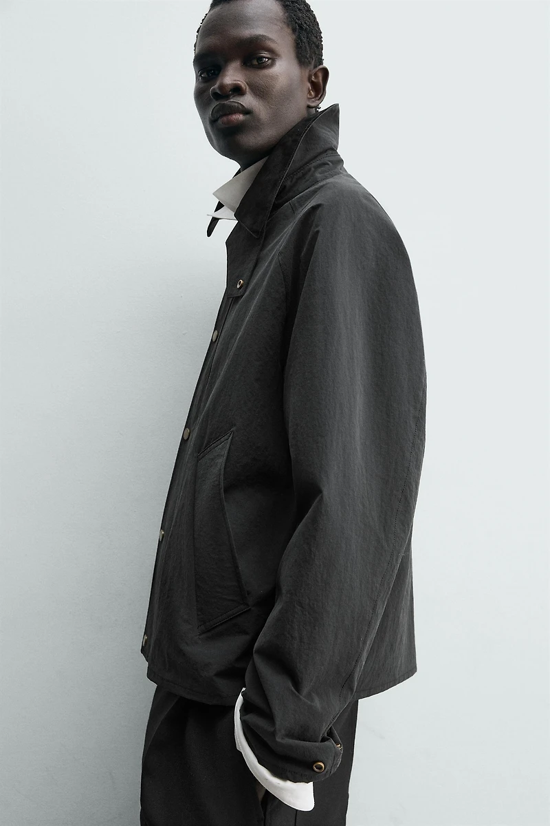 BLOUSON TECHNIQUE À COL BIMATIÈRE