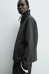 BLOUSON TECHNIQUE À COL BIMATIÈRE
